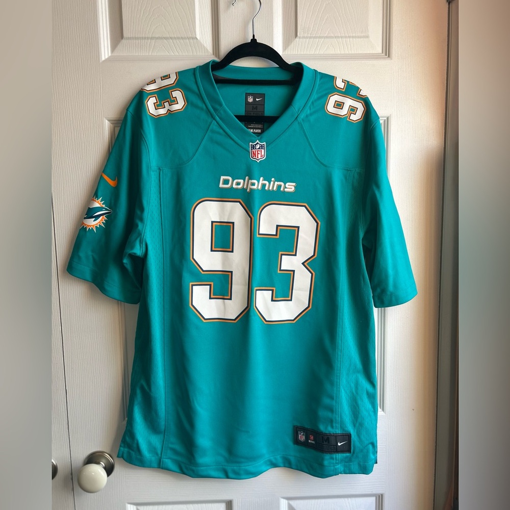 NFL Miami Dolphins Nike On Field Teal Jersey - Ndamukong Suh - M